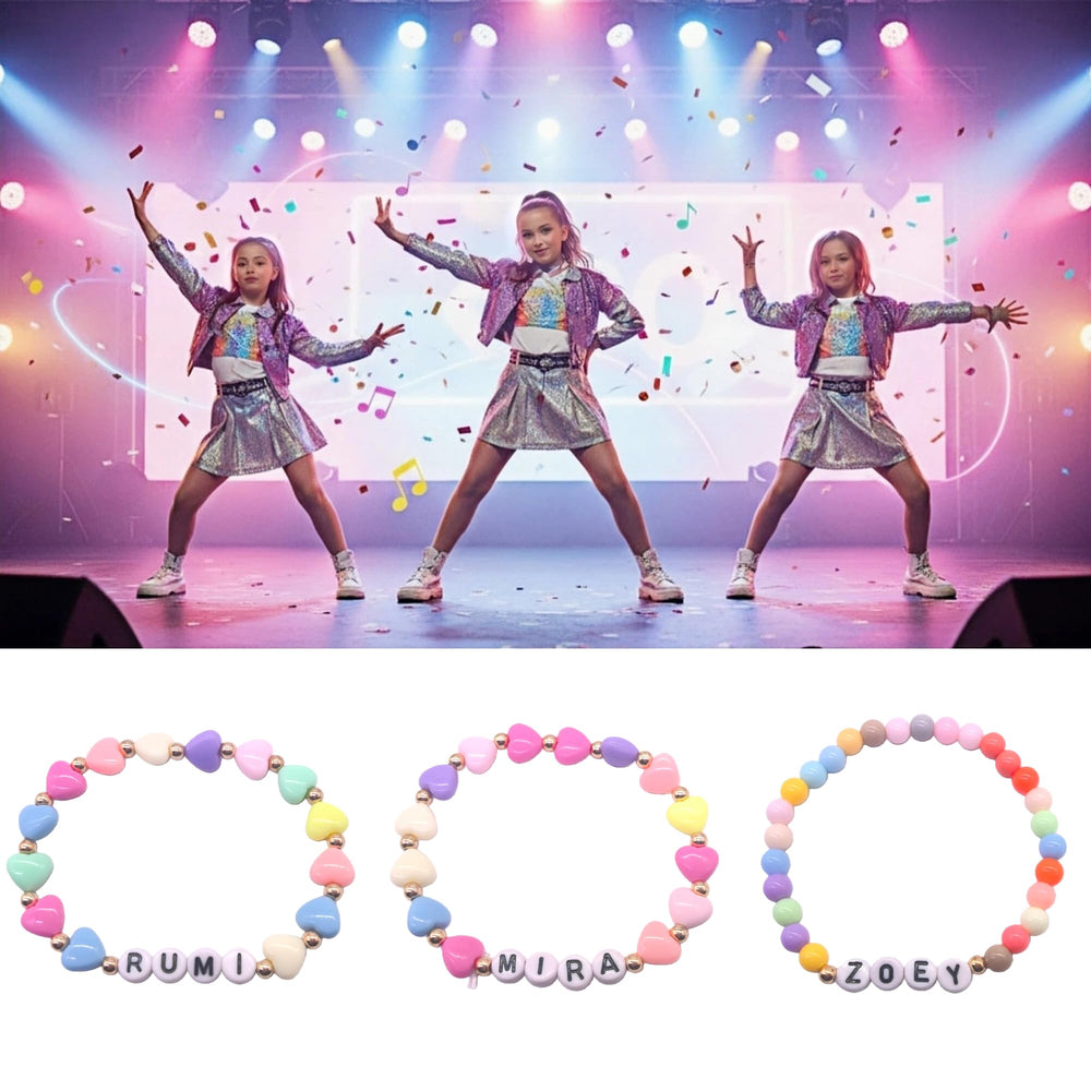 Handmade with premium beads and elastic cord for comfortable all-day wear.