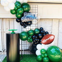Saxuxu balloon garland and ribbon setup for quick party decor