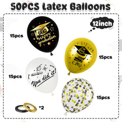 Saxuxu 12-inch balloons produced with premium latex for sturdy graduation decor