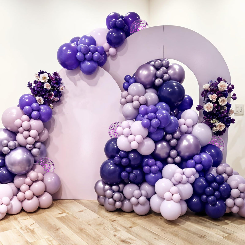 Saxuxu versatile decor for pink and purple themed celebrations.
