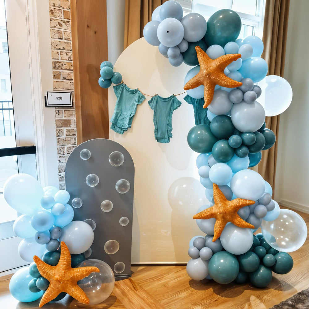Saxuxu Macaron teal balloons bring soft, stylish tones to celebrations