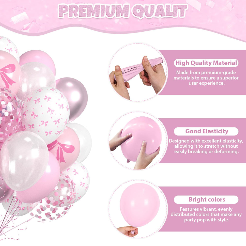 Saxuxu pink-silver confetti balloons for a playful sparkle