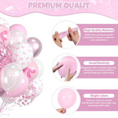Saxuxu pink-silver confetti balloons for a playful sparkle