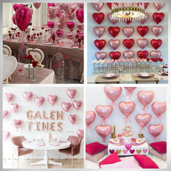 Saxuxu wedding decor heart balloons create layered romantic visuals