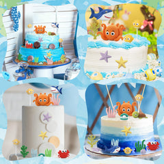 SayHalo Under the Sea Starfish Topper adds starry sea life accents to cake.