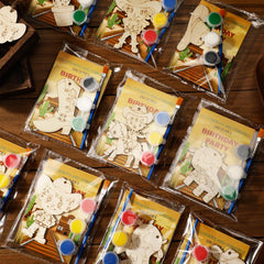 Saypacck western cowboy wood crafts set: smooth pieces ready for painting and display