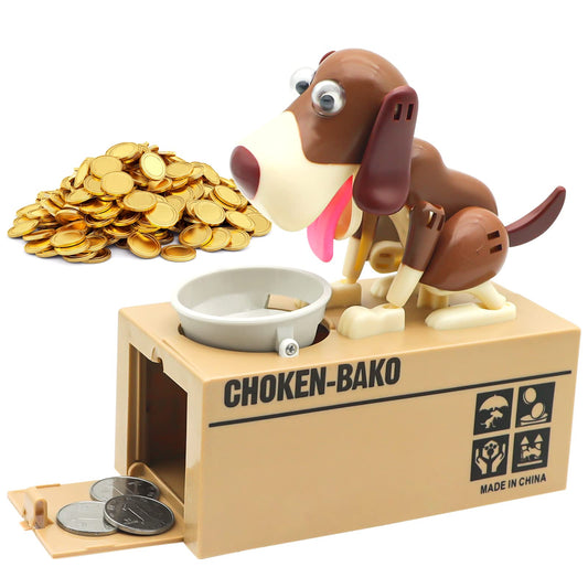 SAYTAY cute dog piggy bank on a desk, adding playful decoration and savings help.