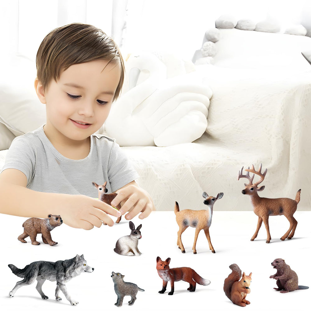 SCAHOW fawn figurine for gentle pretend play and nurturing scenes