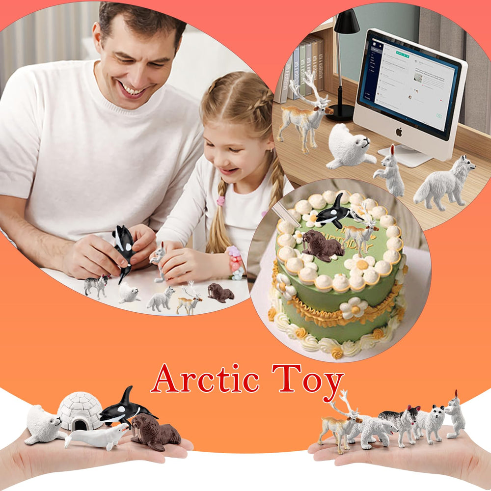 SCAHOW reindeer figurine for holiday dioramas and displays.