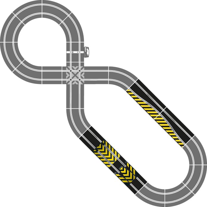 Scalextric digital and standard compatible extension shows seamless integration with existing sets.