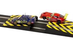 Scalextric leap ramp take-off and landing piece enables dramatic launches on a custom track.