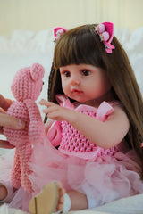 SCOM gift box presentation with doll body and clothing.