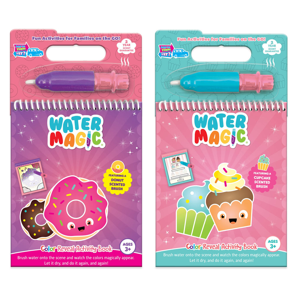 Scent Masters Water Magic Cupcake and Donut pack cover, inviting travel-ready fun.