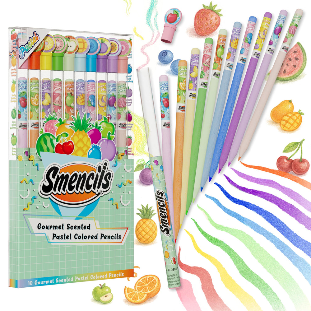 Scentco Pastel Smencils pack front for classroom rewards.