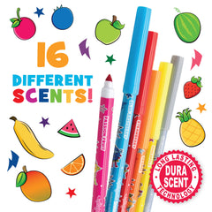 Scentco Smarkers washable ink closeup demonstrates easy cleanups after messy play.