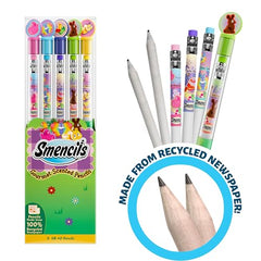 Scentco Smencils pack open, showing colors and scents for creative writing.