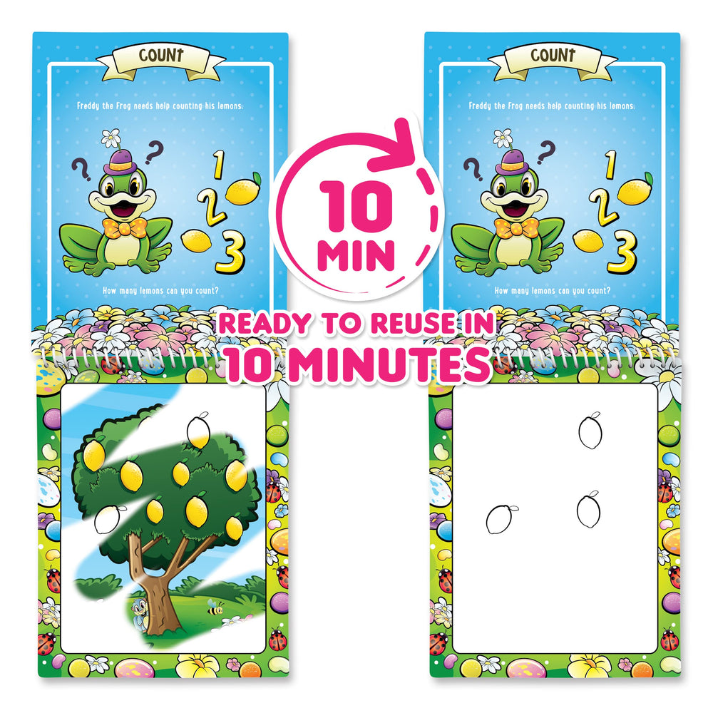 Scentco Water Magic Farm Friends cover highlights reusable pages for endless colorful play.