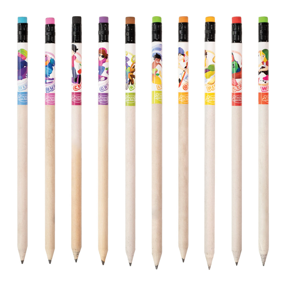 Scentco X-Treme Smencils blueberry scented pencil supports themed lessons.