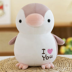 SCFLGUE penguin plush 9-inch pink cuddly toy for hugs