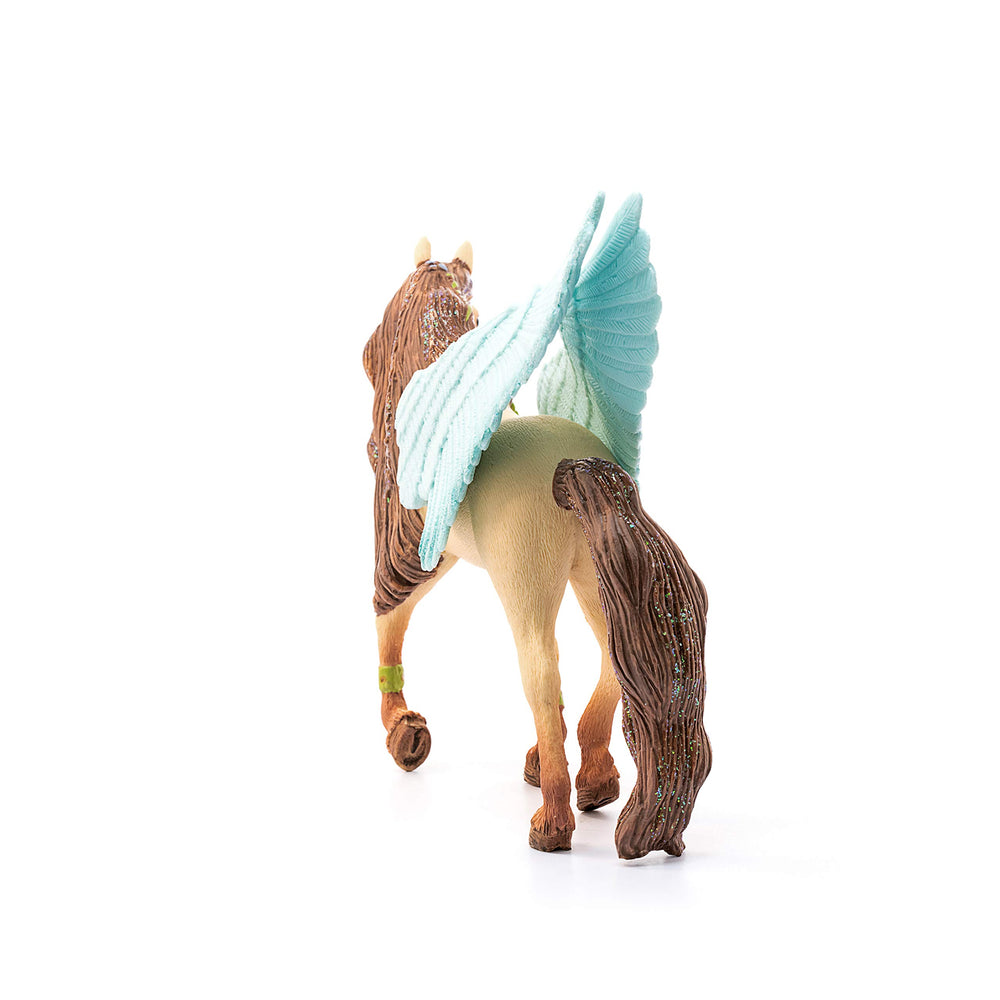 Schleich bayala Decorated Pegasus Stallion colorful decorations invite imaginative adventures.