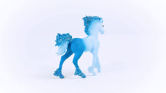 Schleich Bayala Elementa Water Flame Baby Unicorn head detail shows careful sculpting.