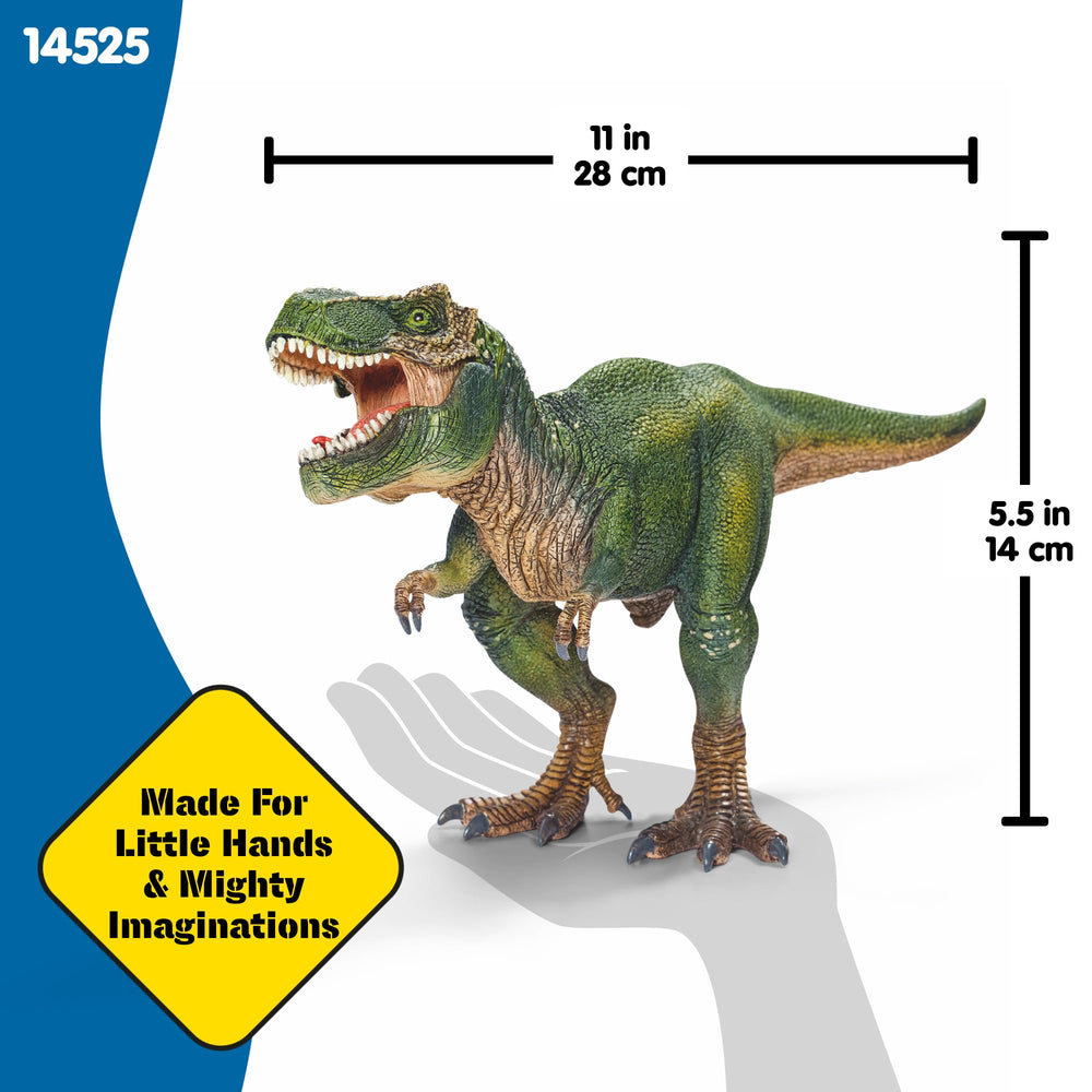 Schleich Dinosaurs T. Rex with other figures supports exciting dino battles.