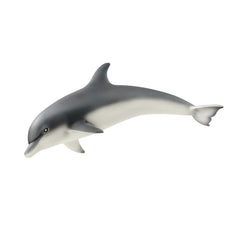 Schleich Dolphin figurine detail showcases realistic texture for imaginative pretend play.