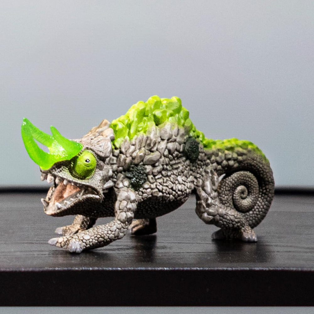 Schleich Eldrador Catapult launcher included for dramatic boulder launches.