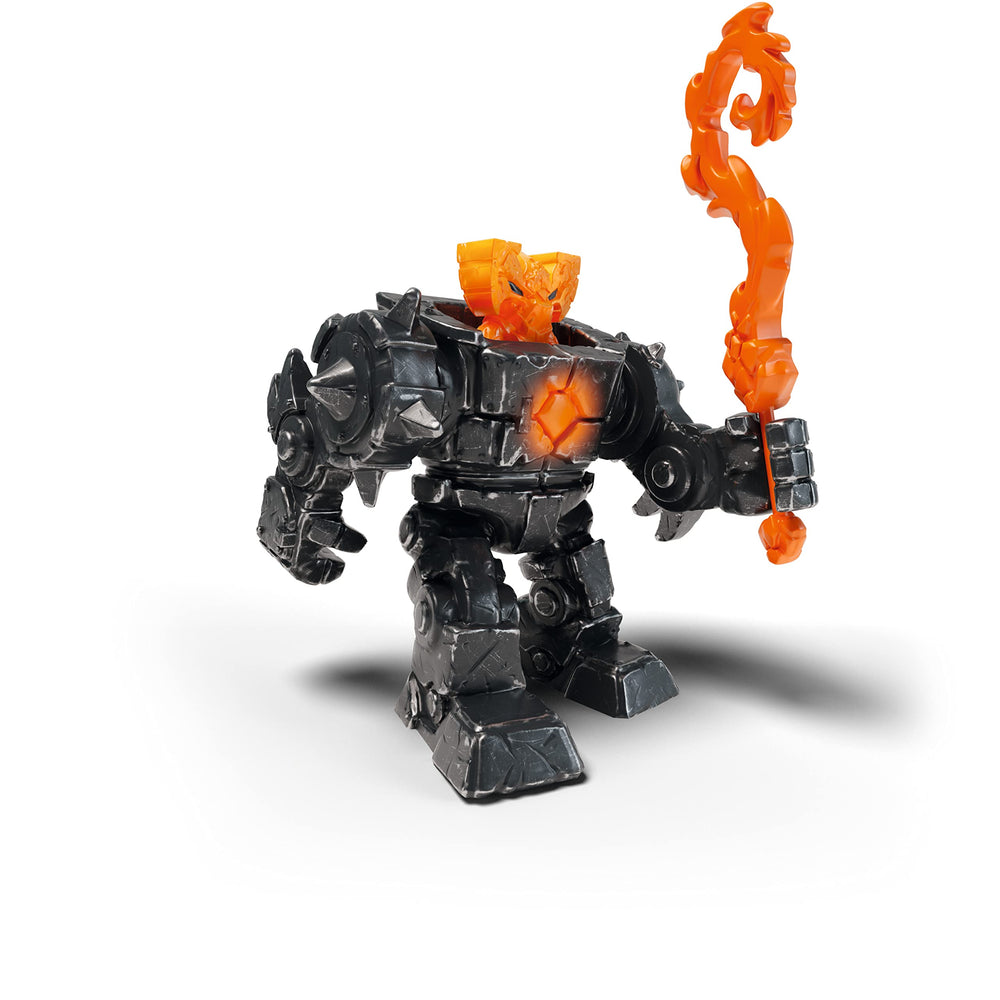 Schleich Eldrador Shadow Lava Robot front view ready for action-filled imaginative battles.