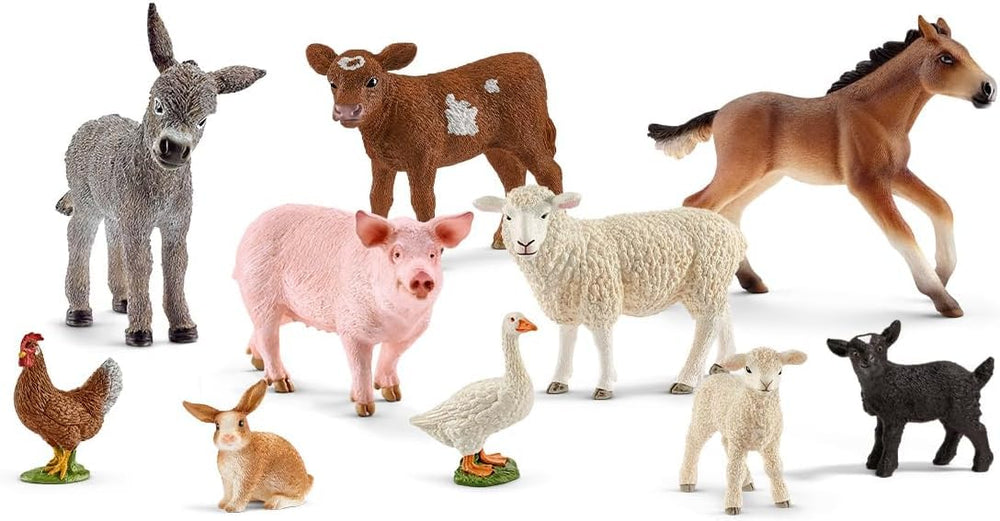Schleich Farm World baby horse foal figure for imaginative play and storytelling.