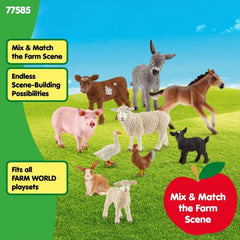 Schleich Farm World chicken figure showcasing textured feathers for realism.