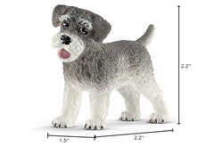 Schleich Farm World figure with the Schnauzer ready to join a growing farm playset