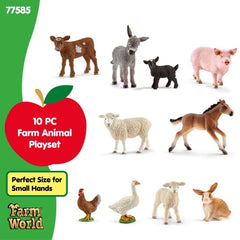 Schleich Farm World fluffy sheep lamb figure perfect for gentle care play.