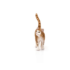 Schleich Farm World orange tabby cat with barn setting sparks storytelling play