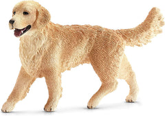 Schleich Golden Retriever Female figurine with realistic details for imaginative farm play.