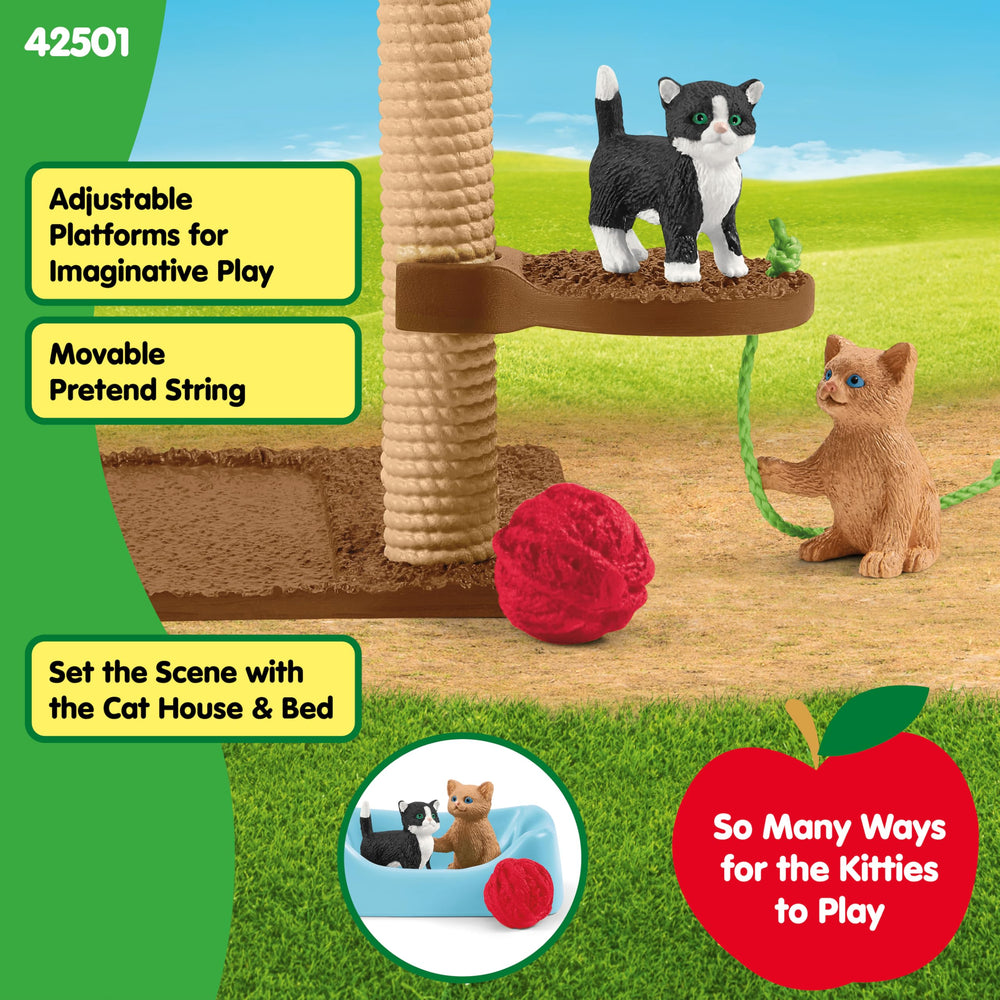 Schleich hanging string encourages interactive chasing and exploration.