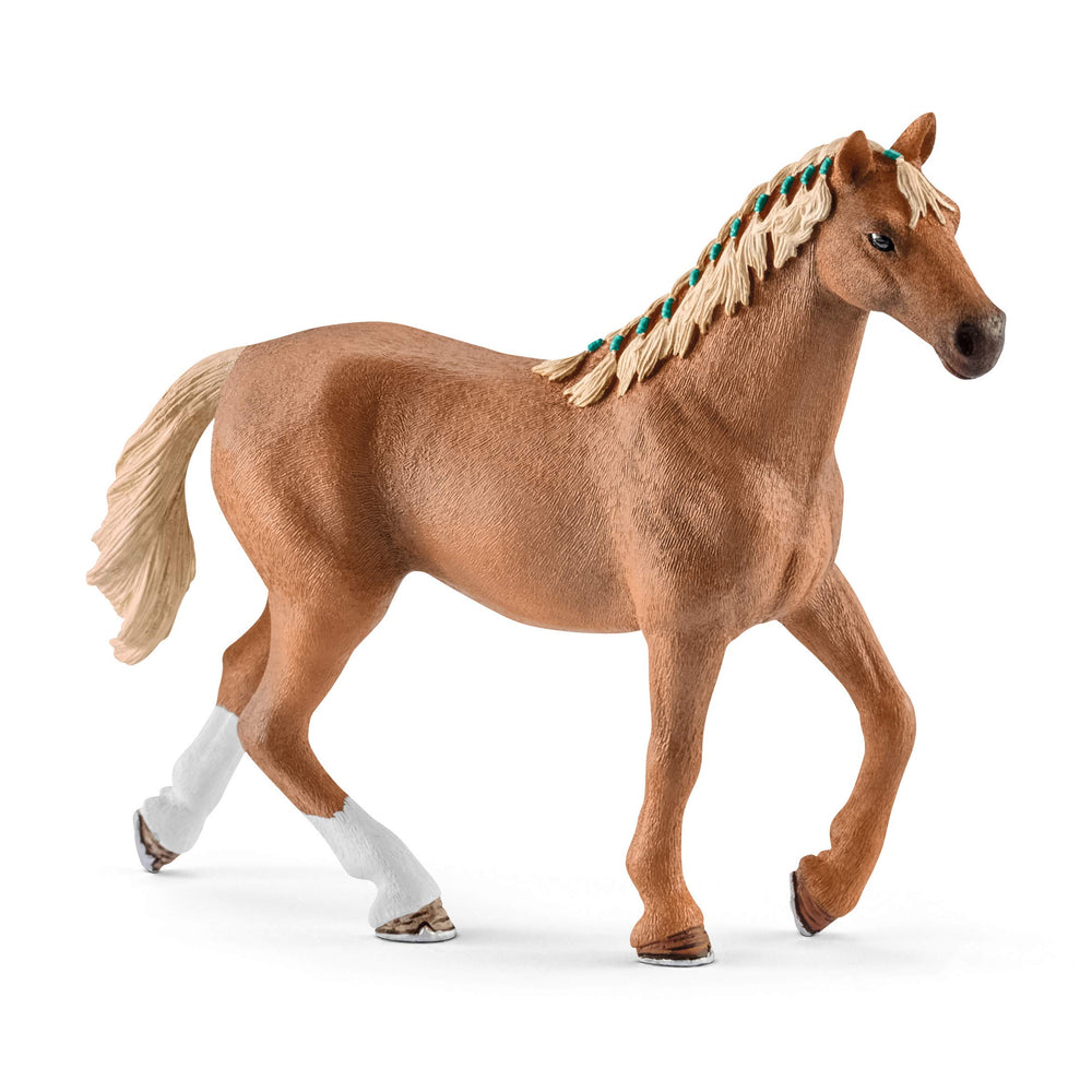 Schleich Horse Club detailed English Thoroughbred close-up for realistic play.