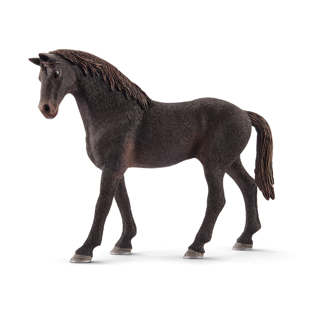 Schleich Horse Club English Thoroughbred Stallion figure for lifelike imaginative play.