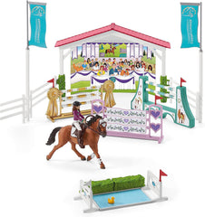 Schleich Horse Club fences help create exciting obstacle courses for pretend competitions.