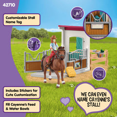 Schleich name tag stickers personalize the Cayenne stable