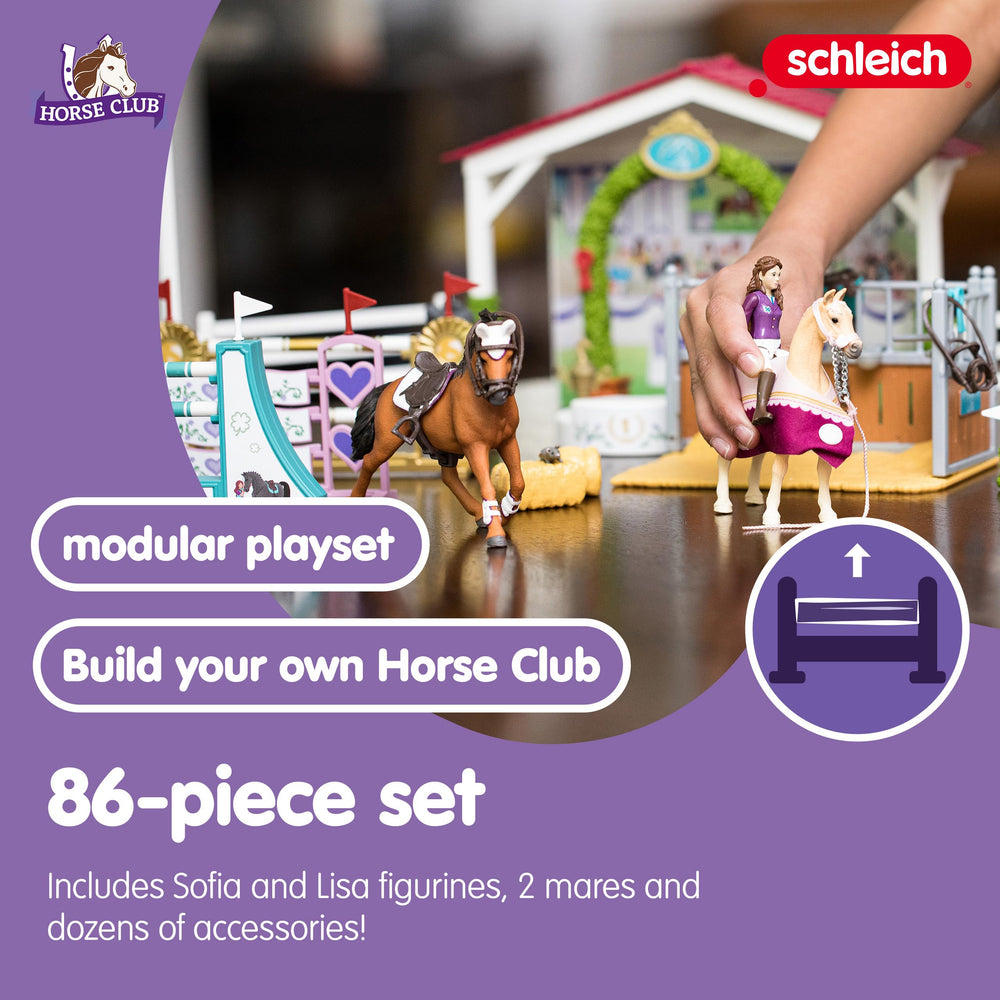 Schleich Horse Club Lisa figurine joins the equestrian toy lineup for duo-led scenarios.
