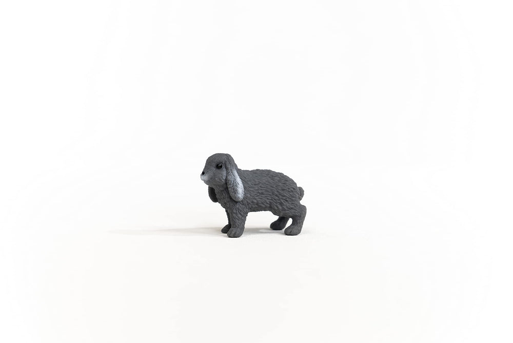 Schleich lop-eared bunny back view showing friendly posture for stories.