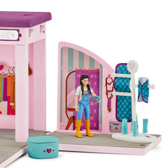 Schleich Sofia's Beauties horse grooming station supports imaginative care routines.