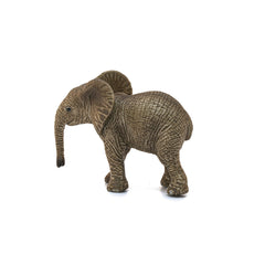 Schleich Wild Life African Elephant Calf figurine complements other wildlife sets for expandable play.