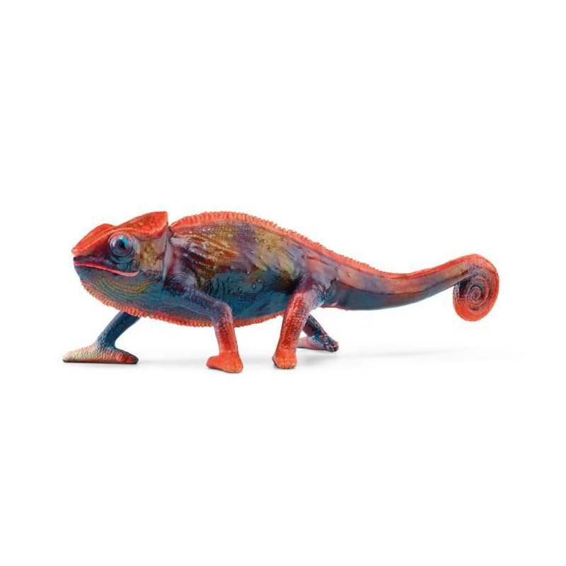 Schleich color-changing chameleon sparks curiosity with color shifts inspired by real habitats.