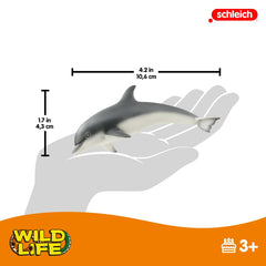 Schleich Wild Life dolphin displays realistic fin and smile for kid-friendly adventures.