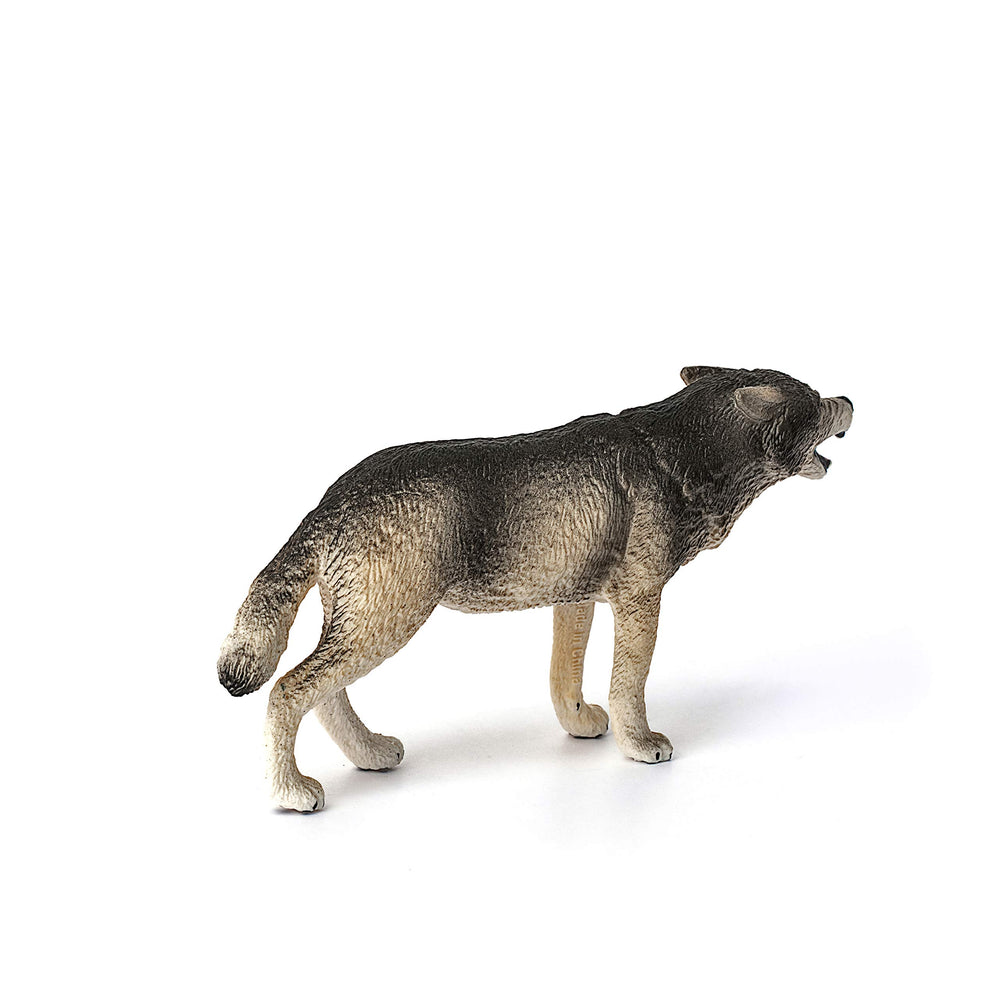Schleich Wild Life gray wolf durable toy for solo or group play