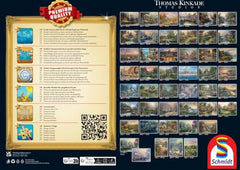 Schmidt Thomas Kinkade The Vineyards puzzle pieces arranged on table, encouraging focused problem solving.