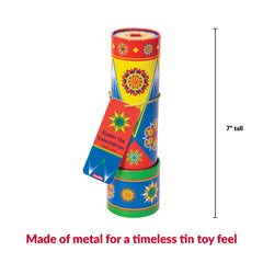 Schylling Classic Tin Kaleidoscope metal construction for durable play