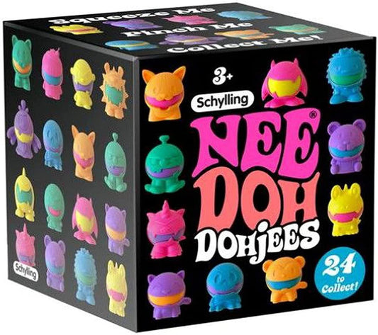 Schylling GrandeNero Squeezy Dohjees outer box hints at collectible excitement.